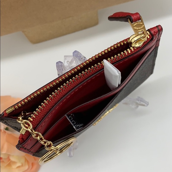 Mini Skinny Id Case In Signature Canvas Im/Brown T - Picture 13 of 16